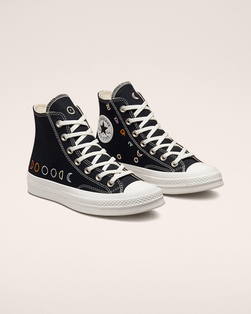 Women's Converse Chuck 70 Mystic Symbols High Top Shoes Black / White | AU 15948O
